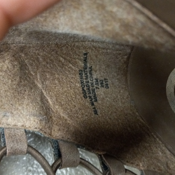 G by GUESS TAUPE COLORED, HEELED, OPEN TOED BOOTIES - Picture 9 of 9